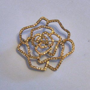 JHS Vintage Rose Outline Brooch